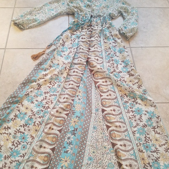 Floral Chiffon Maxi Boho Beach Summer Dress! - Picture 4 of 7
